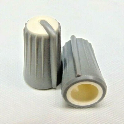 White Top Control Knob 3/16"dia D Shaft  for Mackie ONYX 4080 Mixing Console 2x  - Image 1 of 3