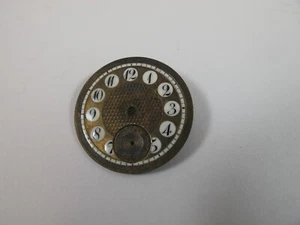 BRASS AND ENAMEL FANCY POCKET WATCH DIAL BY ELGER - Picture 1 of 5