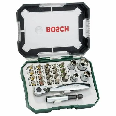 Bosch Screwdriver Bit and Ratchet Set with Colour Coding 26pcs / Crdless no ixo4 - Image 1 of 3