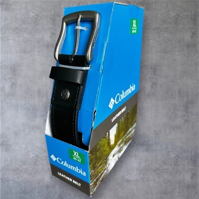 Cinturón de cuero Columbia Buffalo negro para hombre talla XL (40-42) Foto 1 de 4