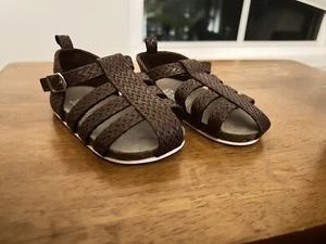 Baby B’gosh (Carters) Brown Sandals Baby Size 3 - Picture 1 of 7
