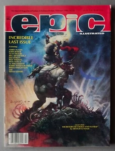 Epic Illustrated Vol 1 No 34 February 1986 Arthur Suydam Marvel Comics Group USA - Foto 1 di 5