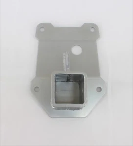 Polaris RZR 900 1000 2" hitch rear hitch receiver gusset plate silver 2014-19 - Picture 1 of 5