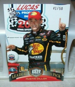 AUSTIN DILLON #151 2011 PRESS PASS RACING GOLD NUMBERED CARD 41/50 MADE