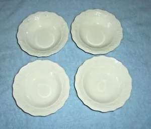 (X7) VINTAGE - VIER 6" Schüsseln mit aufgedrucktem Design um Rand - Bild 1 von 3