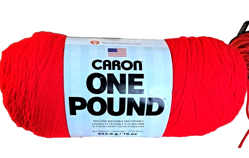New Caron One Pound "Scarlett " Acrylic Yarn Crochet Knitting Crafts - Image 1 of 3