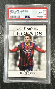 Lionel Messi 2017 PSA 10 Leaf Legends - Imagen 1 de 2
