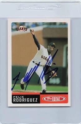 2002 Topps Total #99 Felix Rodriguez Giants Signed Auto *G8511 - Image 1 of 2