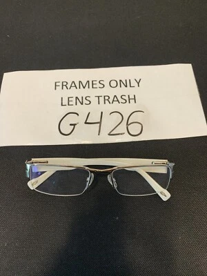 Smith Optics Decibel C6C 浅金色米色眼镜框 51-18-135 半 G426 — 第 1/4 张图片