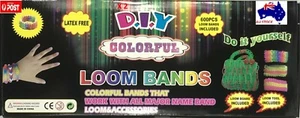 2 Boxes Rainbow Loom Crafting Kits Includes Loom, Hook, Clips & Rubber Bands - Picture 1 of 2