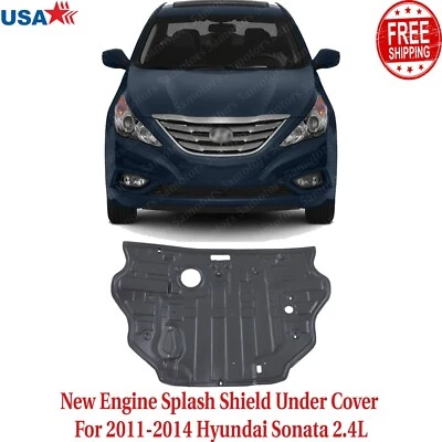 New Engine Splash Shield Under Cover For 2011-2014 Hyundai Sonata 2.4L Foto 1 de 4