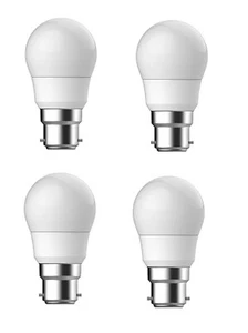4x LED Golf Ball Light Bulbs BC B22 Lamp 2.2w 25W Warm 2700k Festoon Bayonet - Picture 1 of 10