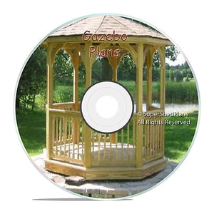 Custom Design Gazebo Plans, 8ft Octagon Plans, DIY Blueprints, Backyard Projects - Picture 1 of 1