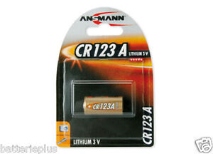 1x Ansmann photo battery / photobactery lithium CR123A 3V 