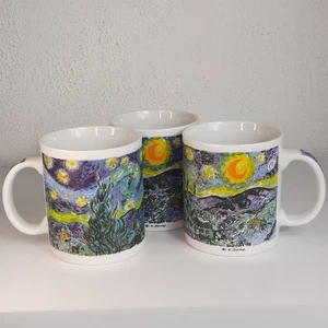 LOTTO 3 Tazze 4" Van Gogh Notte Stellata D Tane Collezione Chaleur Masters - Foto 1 di 8