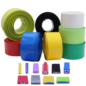 Tubo termorretráctil PVC aislamiento envoltura manga tubo batería todos los tamaños/color - Imagen 1 de 43