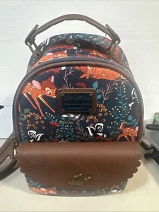 Bambi Disney Parks Loungefly Mini Backpack Tonuske Flower - Picture 1 of 5