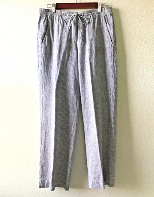 Pantalones Talbots de lino con cordón talla 8 Foto 1 de 4