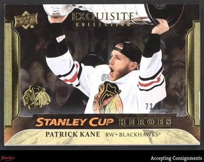 2025-26 Exquisita Colección Stanley Cup Heroes Oro #ESCPK Patrick Kane 73/99 Foto 1 de 2
