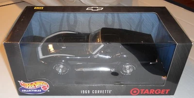 Corvette 1969 1:18 Hot Wheels nuevo en caja ~ exclusivo de Target ~ L88/427 negro Foto 1 de 4