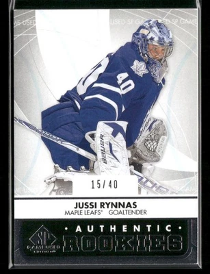 2012-13 SP Game Used Edition - Authentic Rookies Jussi Rynnas  #148 /40 (RC) - Image 1 of 2