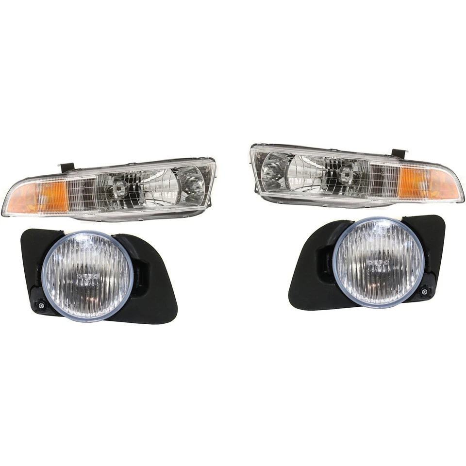 Headlight Kit For 99-2001 Mitsubishi Galant Left and Right 4Pc Foto 1 de 4