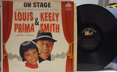 LOUIS PRIMA-KEELY SMITH On Stage EXC 1960 DG DOT LP inner SAM BUTERA Lounge Jazz - Image 1 of 4