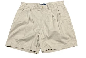 Vintage Polo Ralph Lauren Herren Chino Shorts hellbeige Twill Plissee 5" Größe 35 - Bild 1 von 12