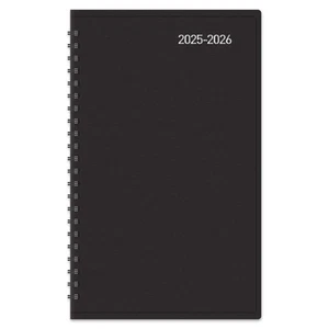 2025-2026 OD Brand 14-Month Weekly/Monthly Academic Planner, 5" x 8", Black - Picture 1 of 6