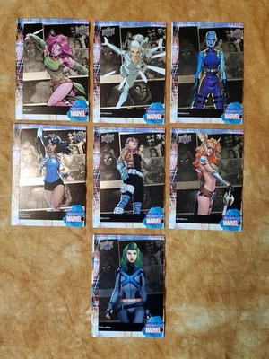 2024 Upper Deck - Women of Marvel - MISCUT - 7 Card Lot - Image 1 of 4