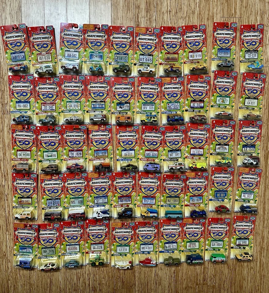 Matchbox Cars Across America 50th Birthday Series-  All 50 States, No Duplicates - Image 1 of 1