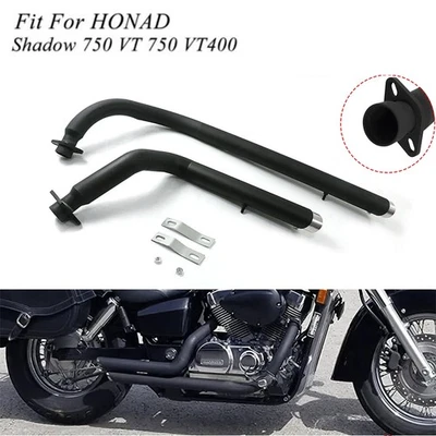 Complete Silencer Exhaust Pipes for Honda VT 750 Shadow Spirit ACE Aero VT400 - Image 1 of 4