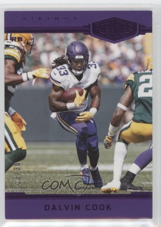 2018 Panini Plates & Patches Purple /30 Dalvin Cook #115 - Image 1 of 2