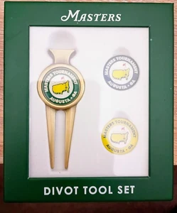 2024 Masters Augusta GA Divot Tool Set Removable Markers Official New in Box - Picture 1 of 5