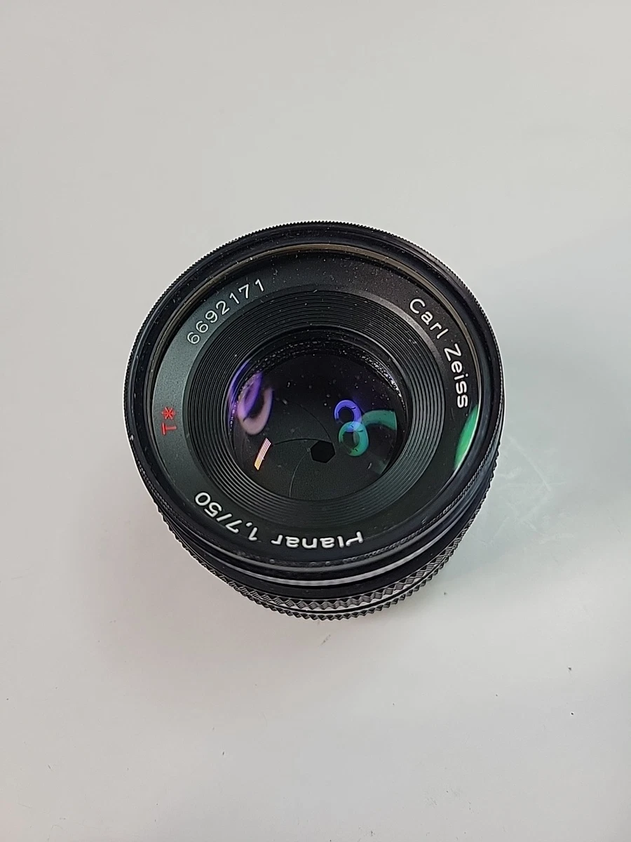 ZEISS Planar T* Camera Lenses 50mm Focal f/1.7 Maximum Aperture