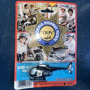HELICÓPTERO DE JUGUETE IMPERIAL CHIPS PATRULLA DE CARRETERA DE COLECCIÓN 1980 FUNDIDO A PRESIÓN NUEVO EN PAQUETE - Imagen 1 de 1