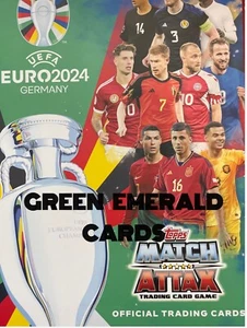 Green Emerald Captain & Hero Match Attax EURO 2024 EUROS 24 Topps Cards - Picture 1 of 48