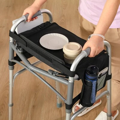 Bandeja para Andadores para Mayores con Portavasos - Accesorios para Andadores Bandejas de Movilidad Foto 1 de 4