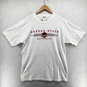 Gildan Oregon State University Beavers T-Shirt White Men's Large Short Sleeve - Picture 1 of 16