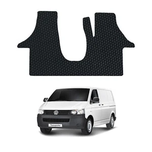Fits VW Transporter T5 T6 2003 to 2021 Tailored Rubber Van Floor Mats Front 1pc - Picture 1 of 8