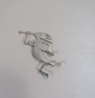 Signed DH Sterling Silver Navajo Kchina Kokopelli 3 1/4&quot; Pin Brooch