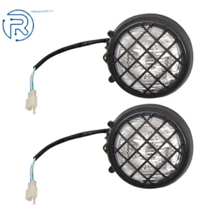 2 Pcs Headlights For 1987-2006 Yamaha Banshee Lens Bulbs Lights Grills Warrior - Photo 1 sur 12