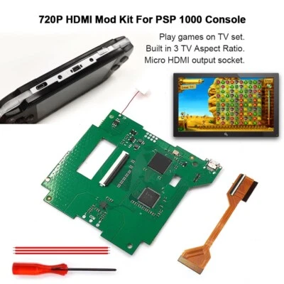 Hispeedido PSPDigital PSP HDMI PSP 1000 HDMI Mod Kit For PSP 1000 Console