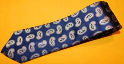 CORBATA PAISLEY AZUL/DORADO/AMARILLO EAGLE SHIRTMAKERS - CORBATAS PARA EL CUELLO - CORBATAS DE DISEÑADOR. Foto 1 de 3