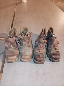 Vecchi scarponi militari sci alpinismo