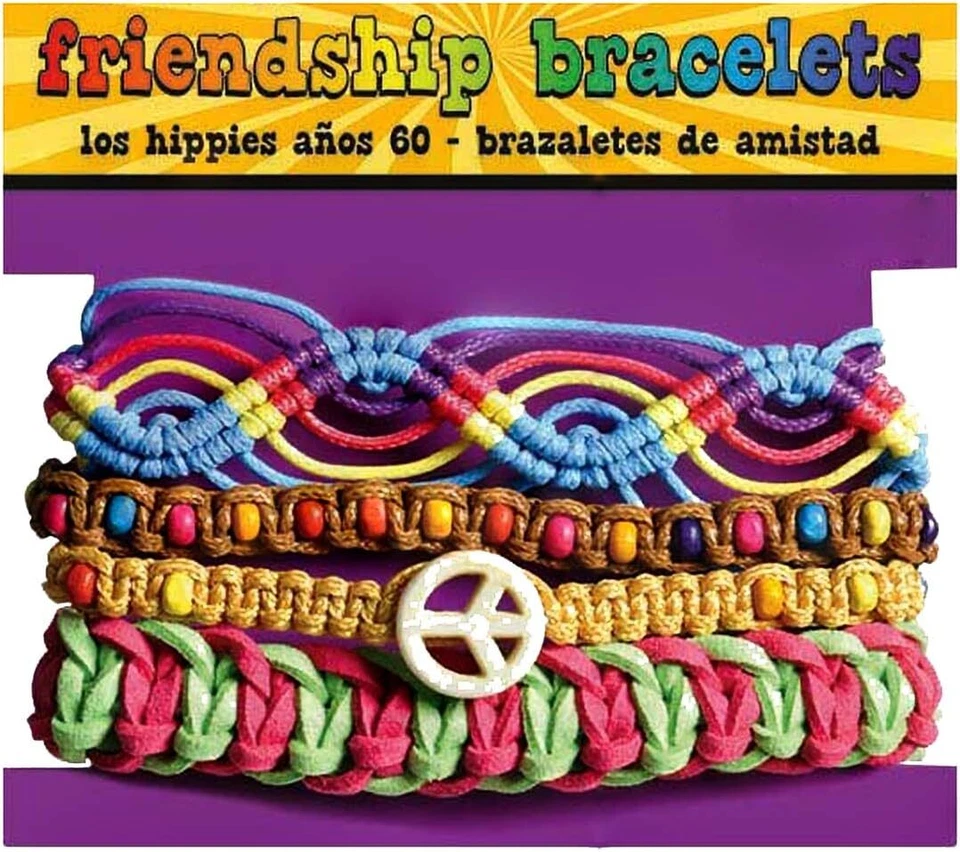Groovy 60's Festival Friendship Bracelet Adult Size 1 Piece