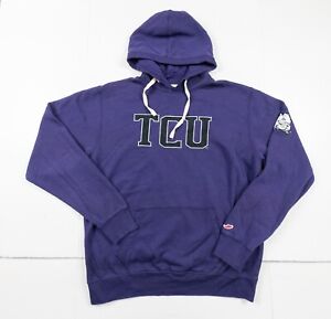 Texas Christian University Sweatshirt Adult XLarge Purple Hoodie TCU Sweater