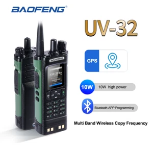 BAOFENG UV32 Amateur Walkie Talkie USB Type C Aviation Radio GPS Bluetooth APP - Zdjęcie 1 z 8