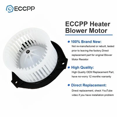 A/C Heater Blower Motor with Fan Cage for 2002-05 GMC Envoy 04-07 Buick Rainier - Image 1 of 4