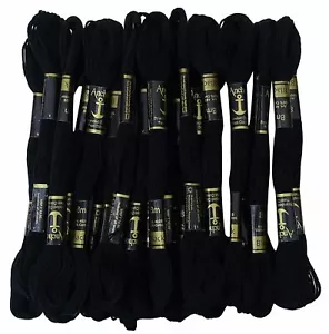 Anchor Threads Cross Stitch Stranded Cotton Thread Floss Hand Embroidery Black - Picture 1 of 7